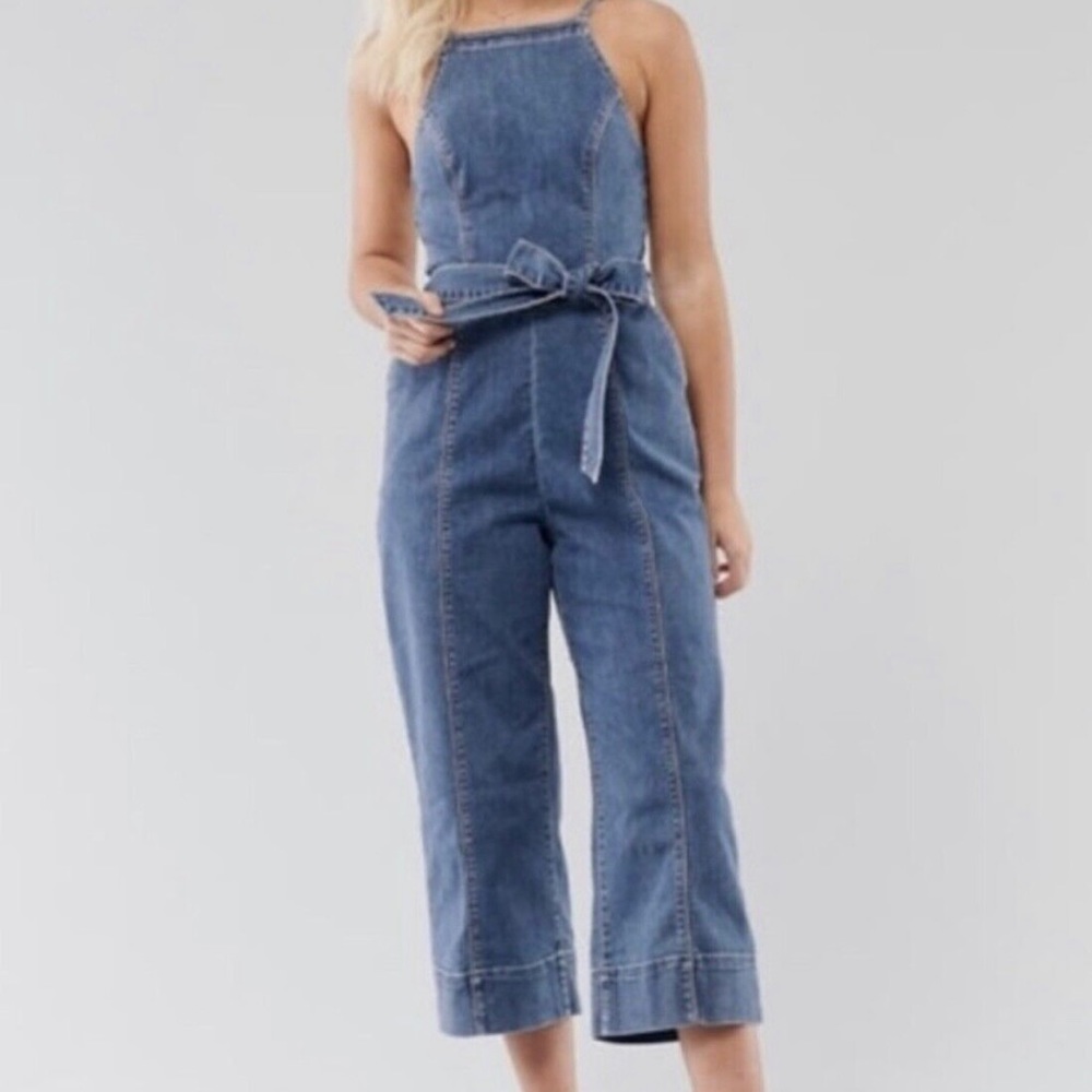 Hollister denim jumpsuit